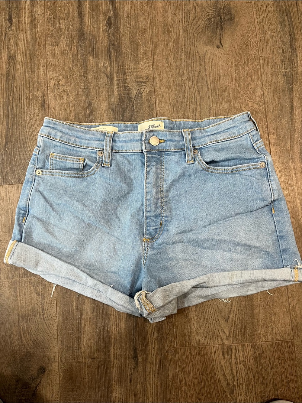 Universal Thread Light Blue Rolled Hem Denim Shorts